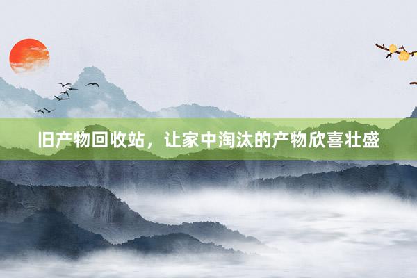 旧产物回收站，让家中淘汰的产物欣喜壮盛